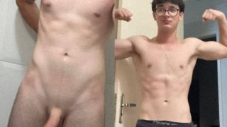 Nudes do TikToker Famoso Math Pelado exibindo Pau Duro